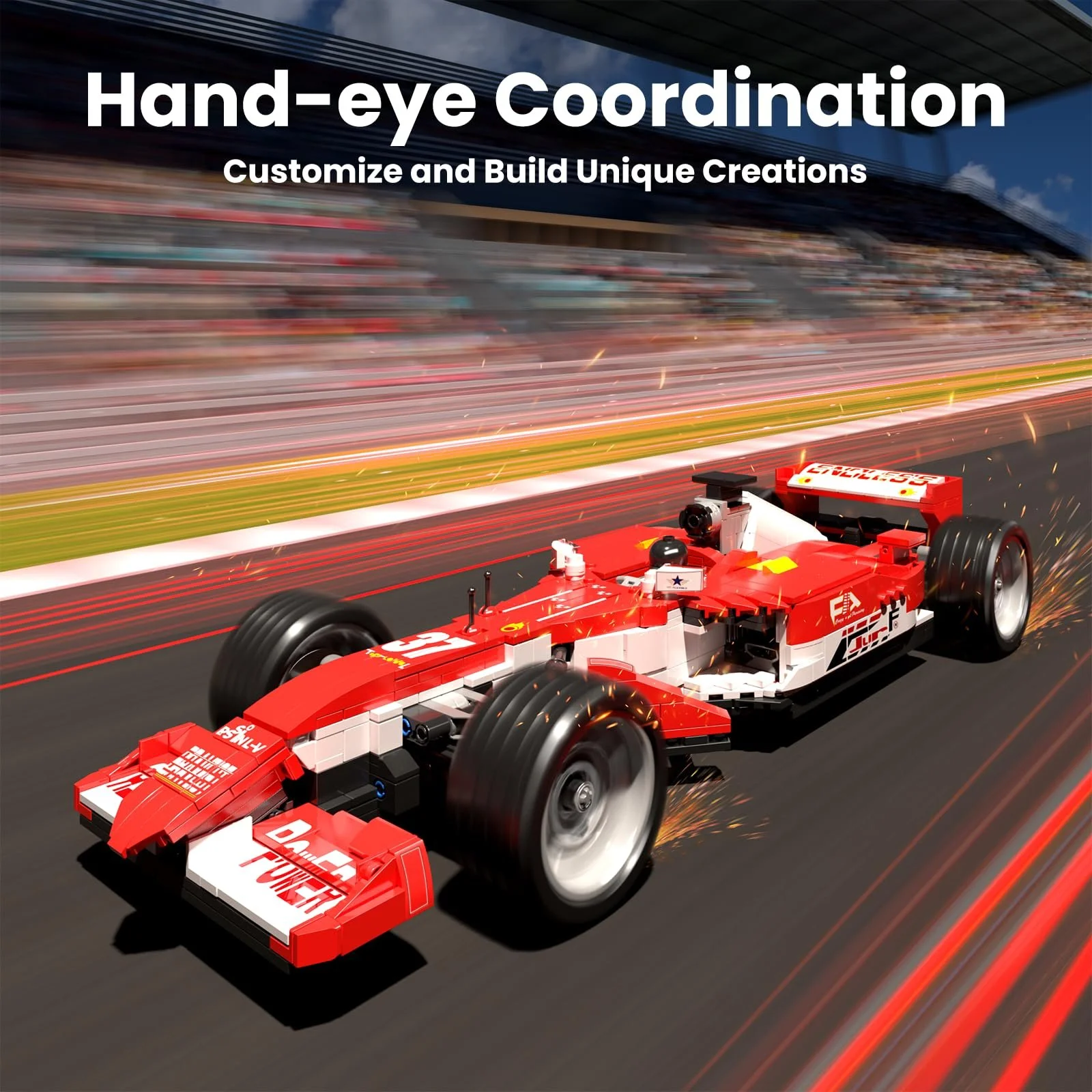 Конструктор Mould King Formula Racing Car, Гоночный Автомобиль, 1603 детали, фото №5