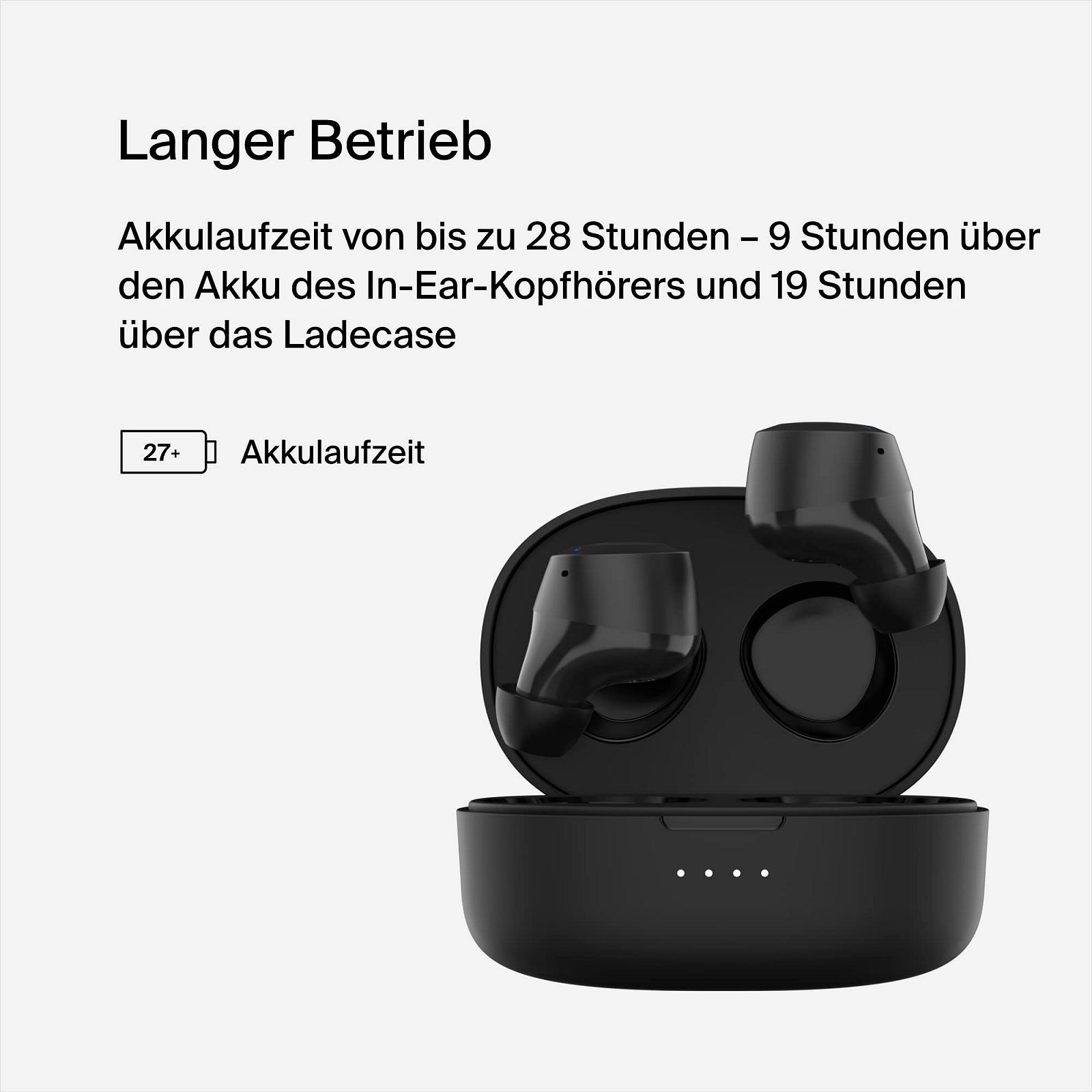 Вкладиші Belkin SoundForm Bolt True Wireless з мікрофоном, тривалість роботи батареї до 28 годин, режим моно, захист IPX4 від поту та бризок для iPhone, Galaxy, фото №2