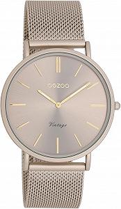 Часы Oozoo Vintage мужские - мужские часы с сетчатым ремешком 20 мм - аналоговые мужские часы в круглом корпусе - также подходит как женские часы - Фото 1