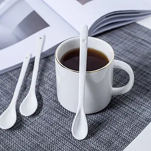 Набір порцелянових ложок з довгою ручкою 8 шт. synthetic.ua - Фото 1