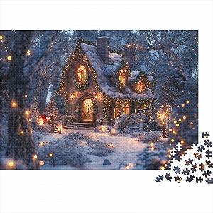 Купити Різдвяний пазл 1000 елементів Казкова атмосфера екологічні матеріали 75 x 50 см - Фото 1 Різдвяний пазл 1000 елементів Казкова атмосфера екологічні матеріали 75 x 50 см - Фото 1