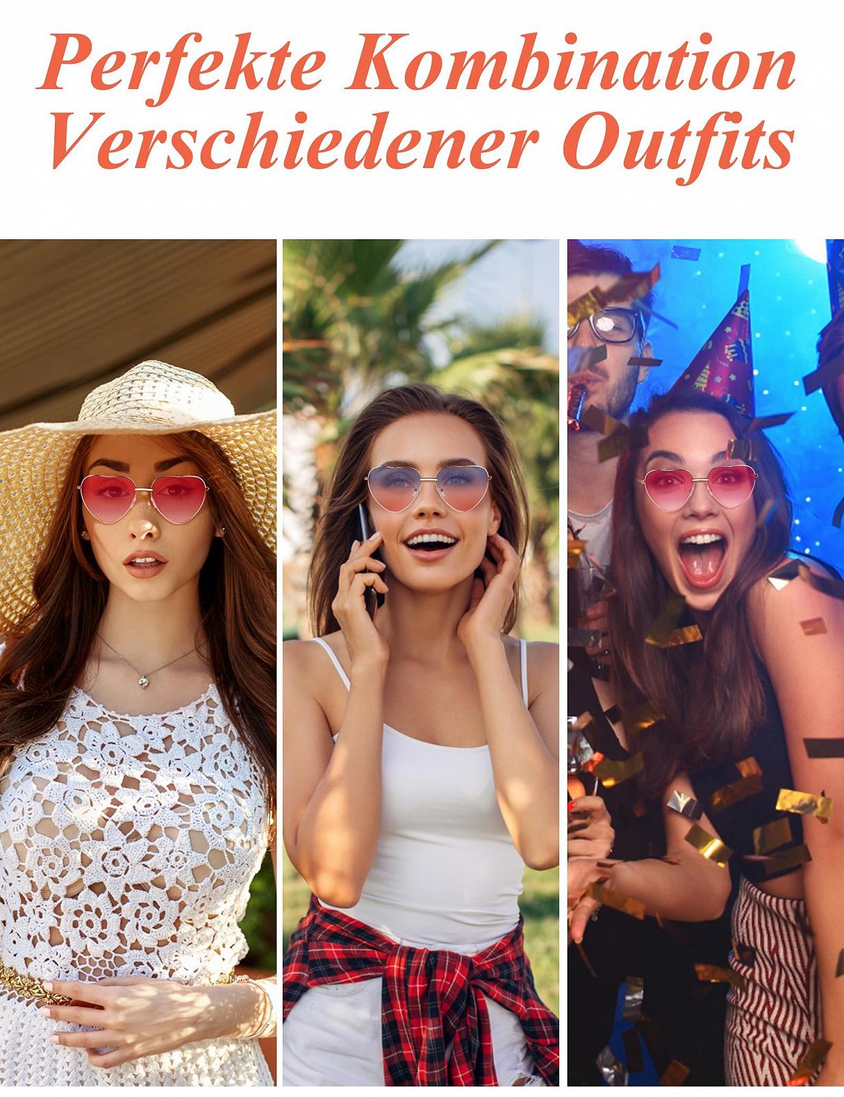 Сонцезахисні окуляри Серце Kiiwah Металева оправа Ретро, фото №5