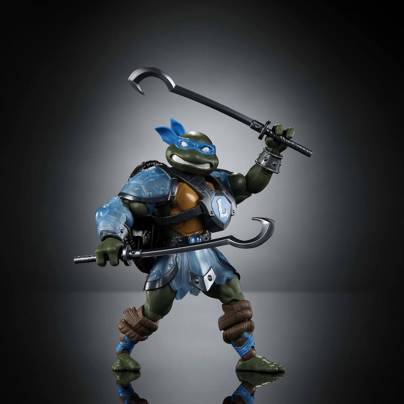 Фігурка Рухома Masters of the Universe Origins Turtles of Grayskull Леонардо Reptile Wars, фото №4