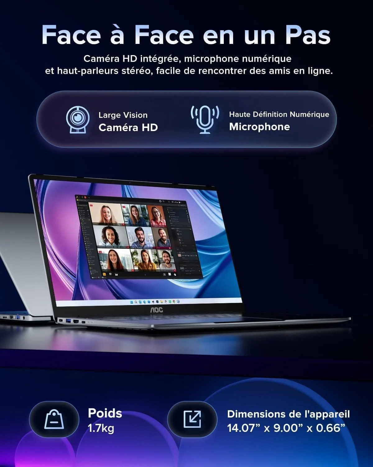 Ноутбук 15.6" AOC AX15 Intel N97 RAM 16GB SSD 512GB Windows 11 Алюминиевый корпус, фото №7