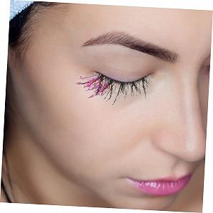 Накладные ресницы Angoily цветные 3D синтетическое волокно с блестками 9 пар synthetic.ua - Фото 1