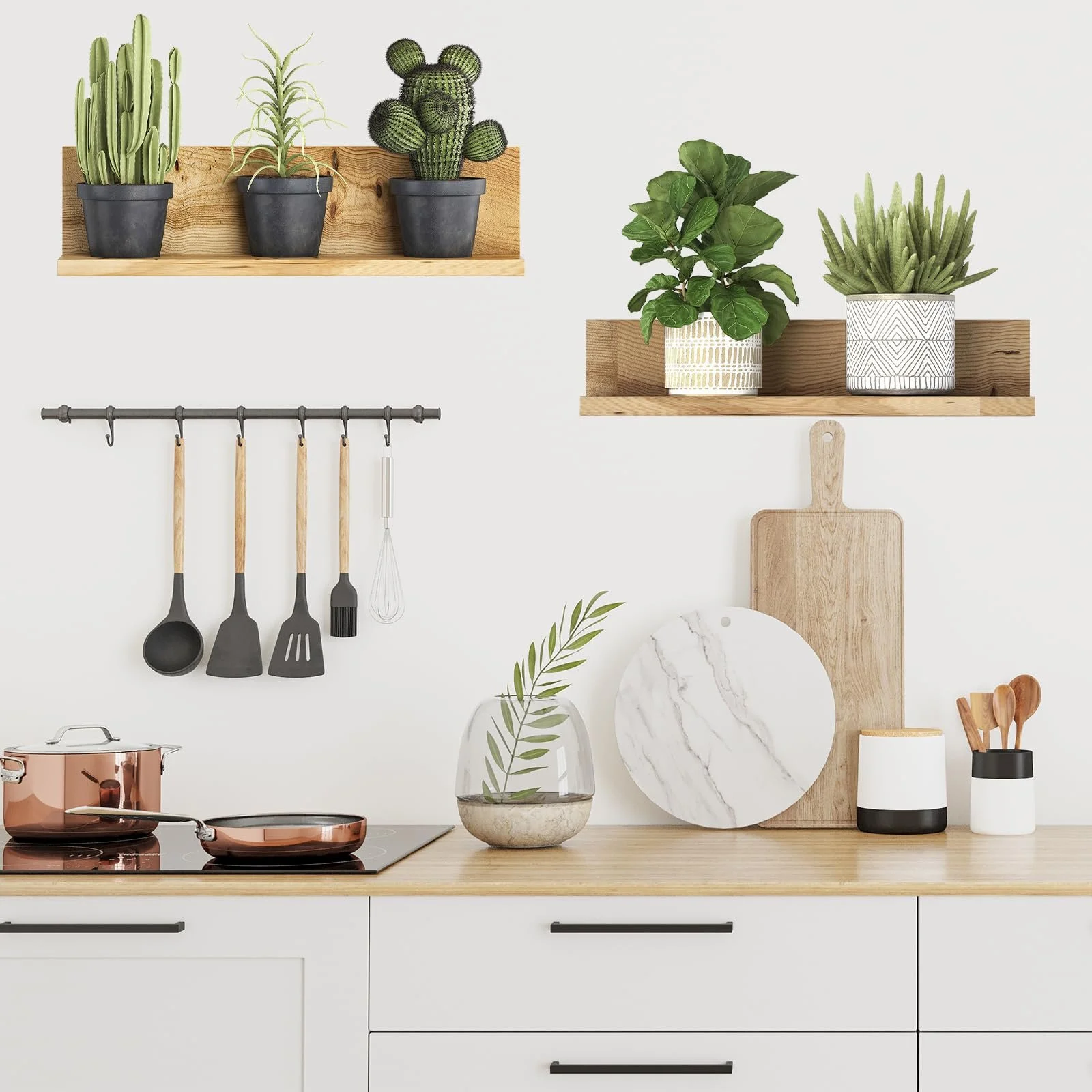 3D наклейка на стіну Рослини в горщиках Бонсай та звисаючі ліани ПВХ Зелений, фото №4 3D наклейка на стіну Рослини в горщиках Бонсай та звисаючі ліани ПВХ Зелений, фото №4