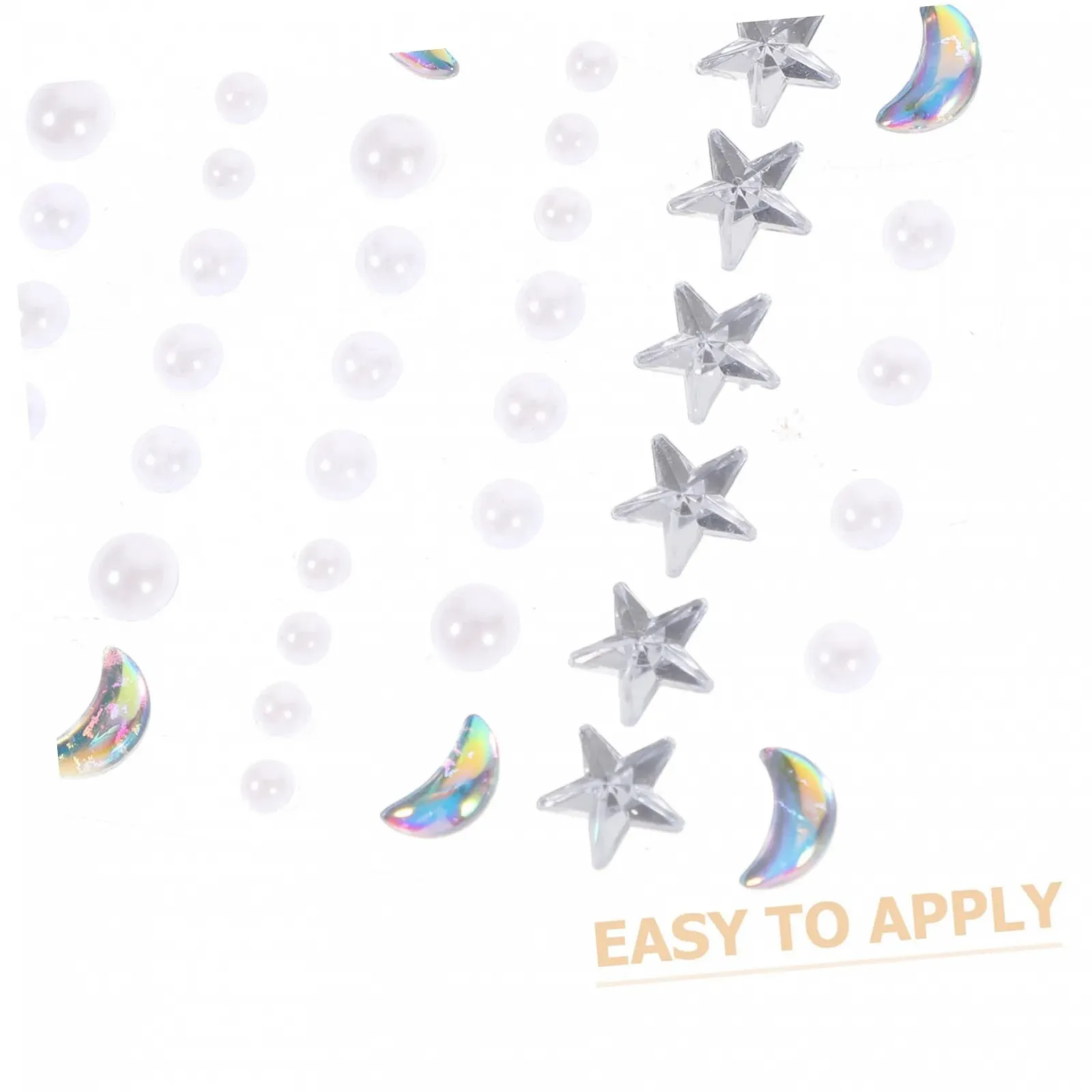 Стразы для ногтей Angoily Стразы для лица, самоклеящиеся, фото №5