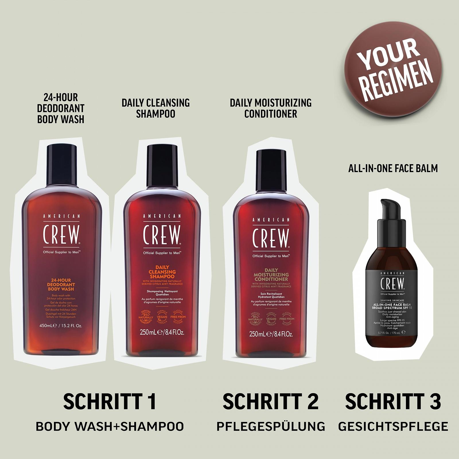 Гель для душа AMERICAN CREW 24h Deodorant Body Wash 450 мл, фото №6