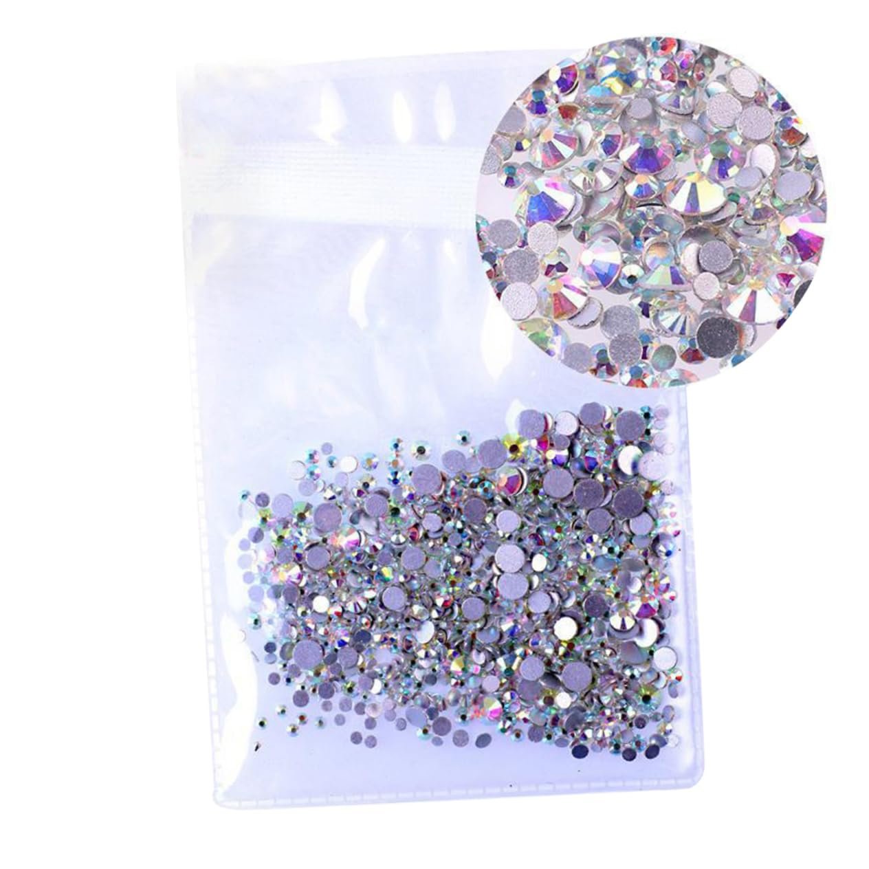 Стразы Скло FOMIYES 2880 штук Синий и разноцветный, фото №2