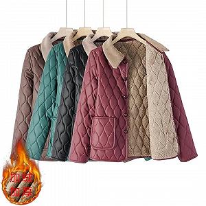 Женская Куртка Pegsmio С Лацканами Зимняя Хлопковая Плотная Ветрозащитная synthetic.ua - Фото 1