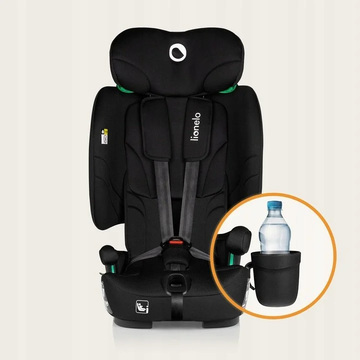 Автокрісло Lionelo Nelly / 76-150 см / ISOFIX / 9-36кг / Регулювання спинки / Чорне, фото №8