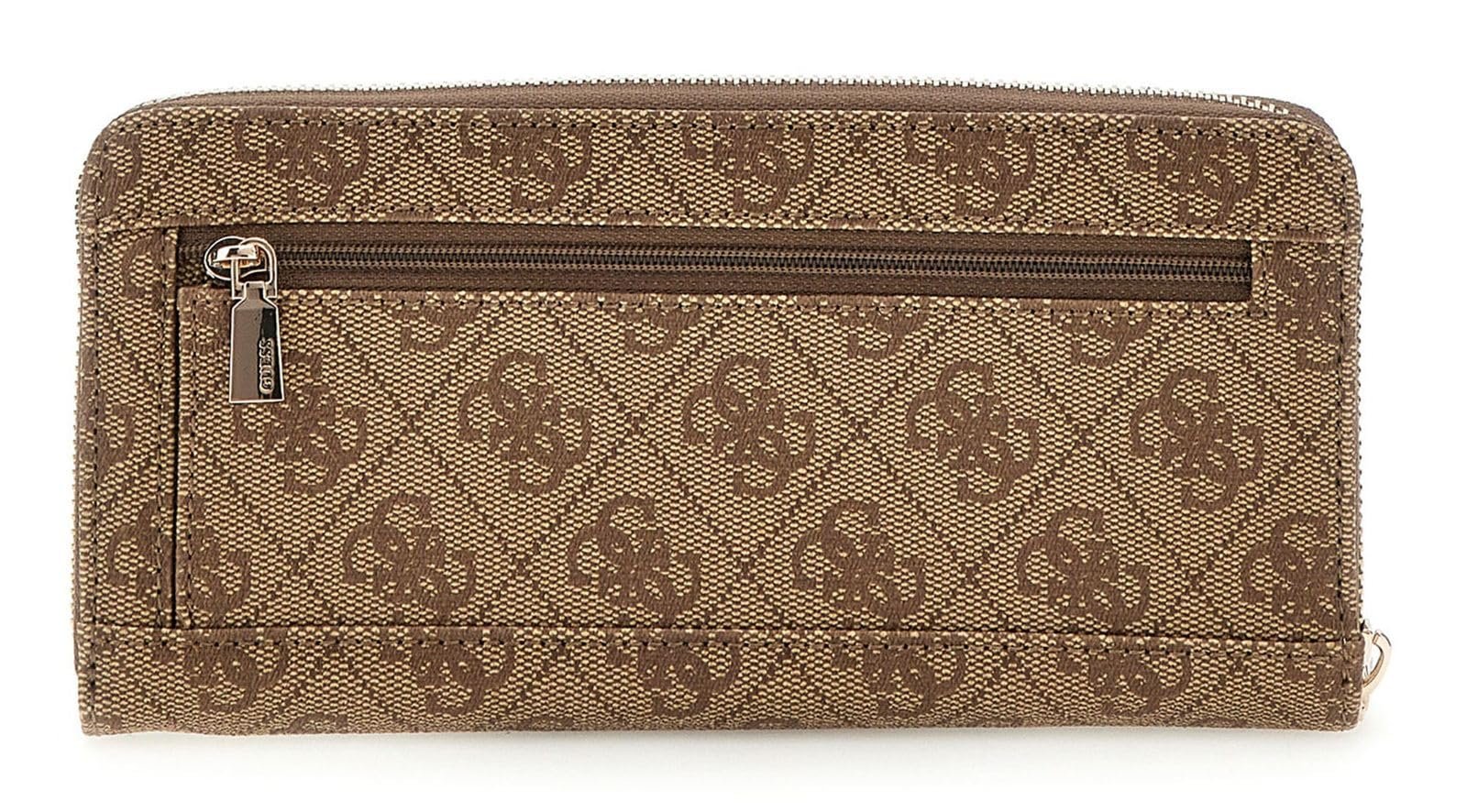 Гаманець GUESS Laurel SLG Large Zip Around L Latte Logo, фото №3