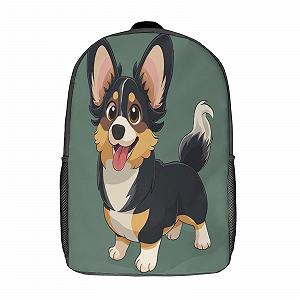 Рюкзак школьный NACHOMACHO Corgi 17 дюймов, Стиль - Фото 1