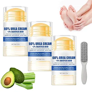 Набор кремов для ног Holoras 60% Urea Salicylic Acid 3 шт с 2 терками - Фото 1