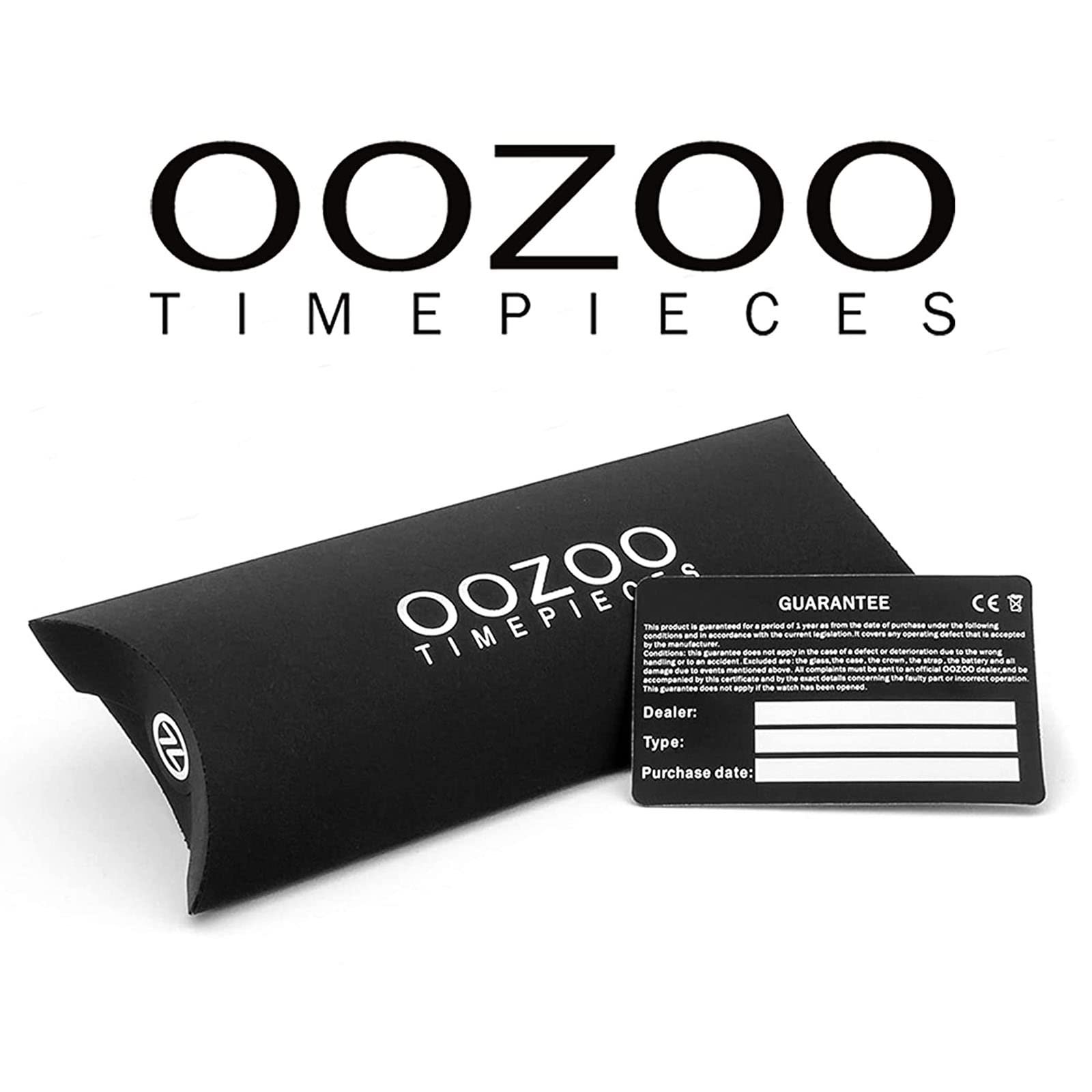 Жіночий годинник Oozoo Силіконовий ремінець Білий арабські цифри та індекси 43 мм Коричневий C4280, фото №2