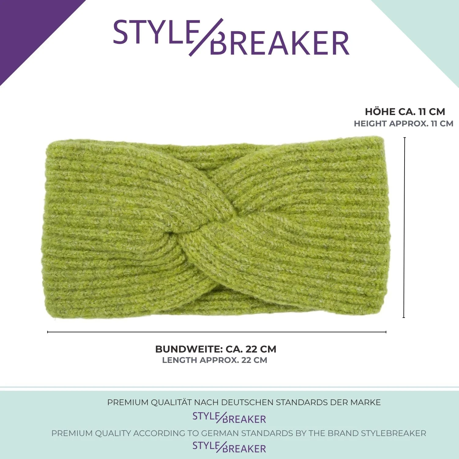 В'язана пов'язка на голову styleBREAKER 04026072, фото №4