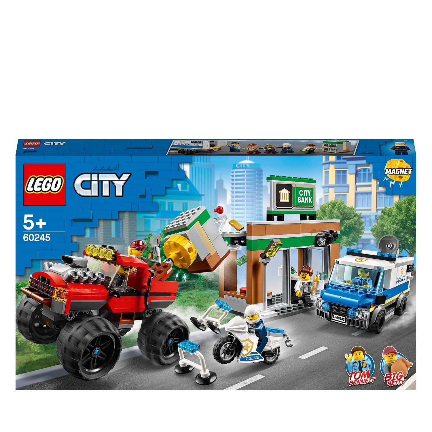 Конструктор Lego City 60245 Пограбування з монстр-траком, фото №5