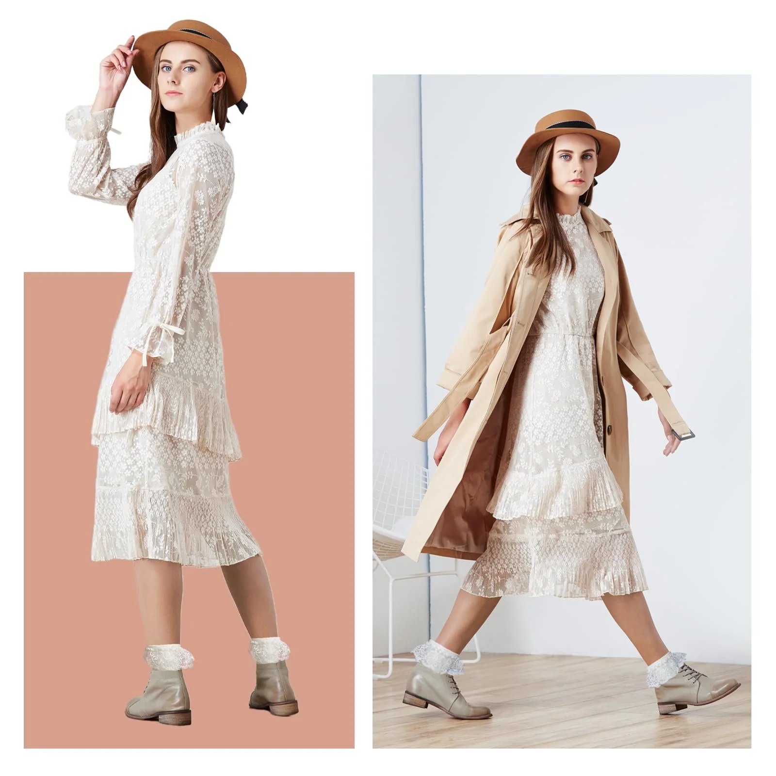 Носки с рюшами женские (10 пар), фото №5