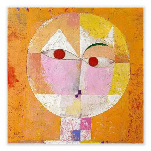 Постер Paul Klee Senecio 50 x 50 см Оранжевый - Фото 1