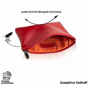 Кошелек Josephine Osthoff Большая сумка для банковских документов DIN A5 100% натуральная кожа на молнии (943) synthetic.ua - Фото 1