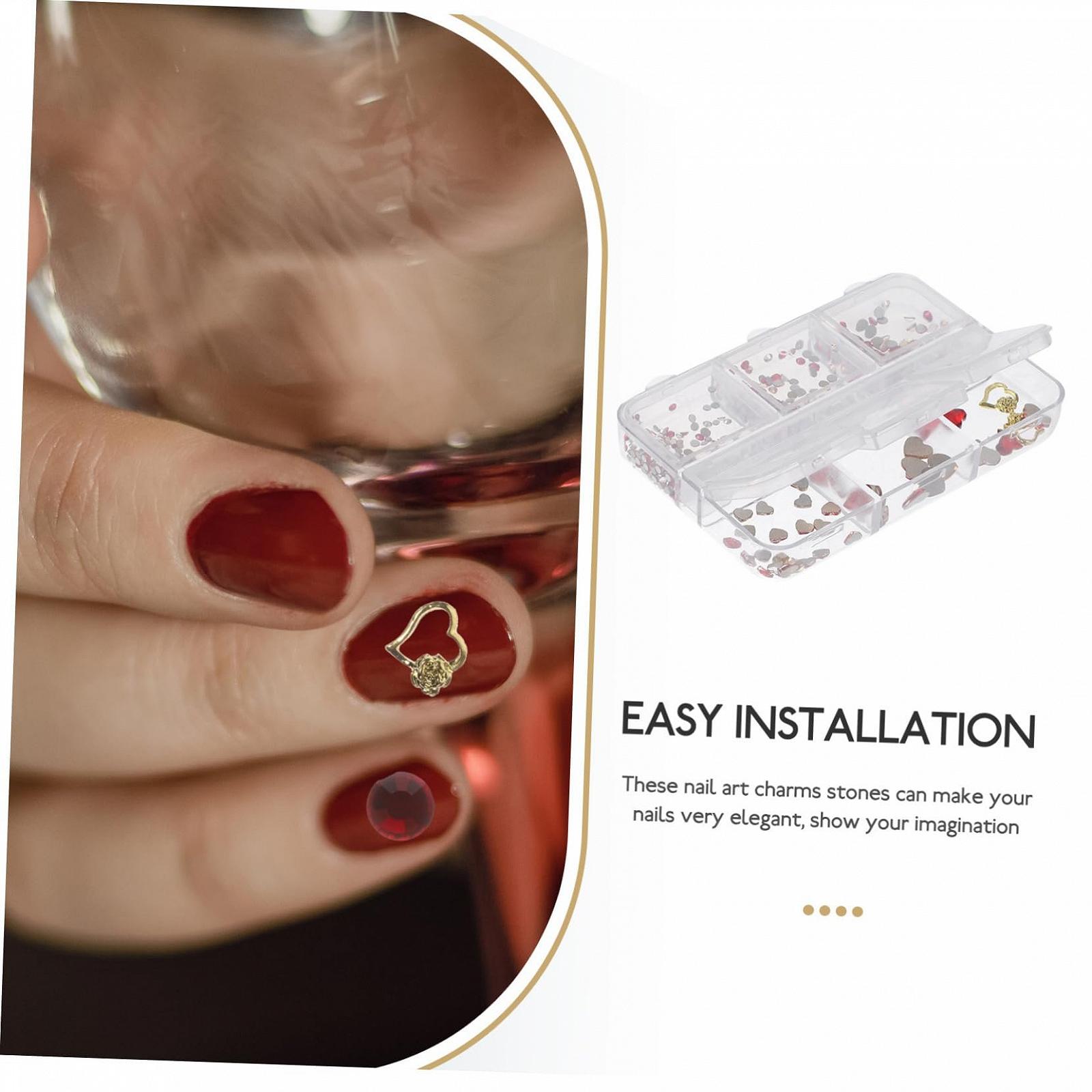 Стрази для нігтів Healeved Прикраса Серце Форма, фото №4