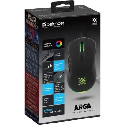 Мышка Defender Arga GM-049 USB Black (52049), фото №5 Мышка Defender Arga GM-049 USB Black (52049), фото №5