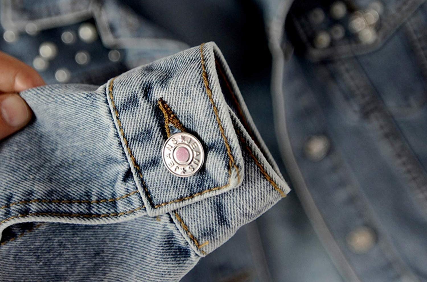 Джинсовая куртка Lazutom Винтаж с жемчугом, фото №5 Джинсовая куртка Lazutom Винтаж с жемчугом, фото №5