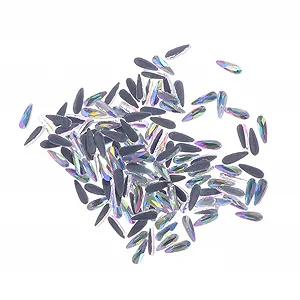 Стразы для ногтей FOMIYES 144шт, кристаллы для ногтей своими руками, каплевидные маникюрные украшения - Фото 1