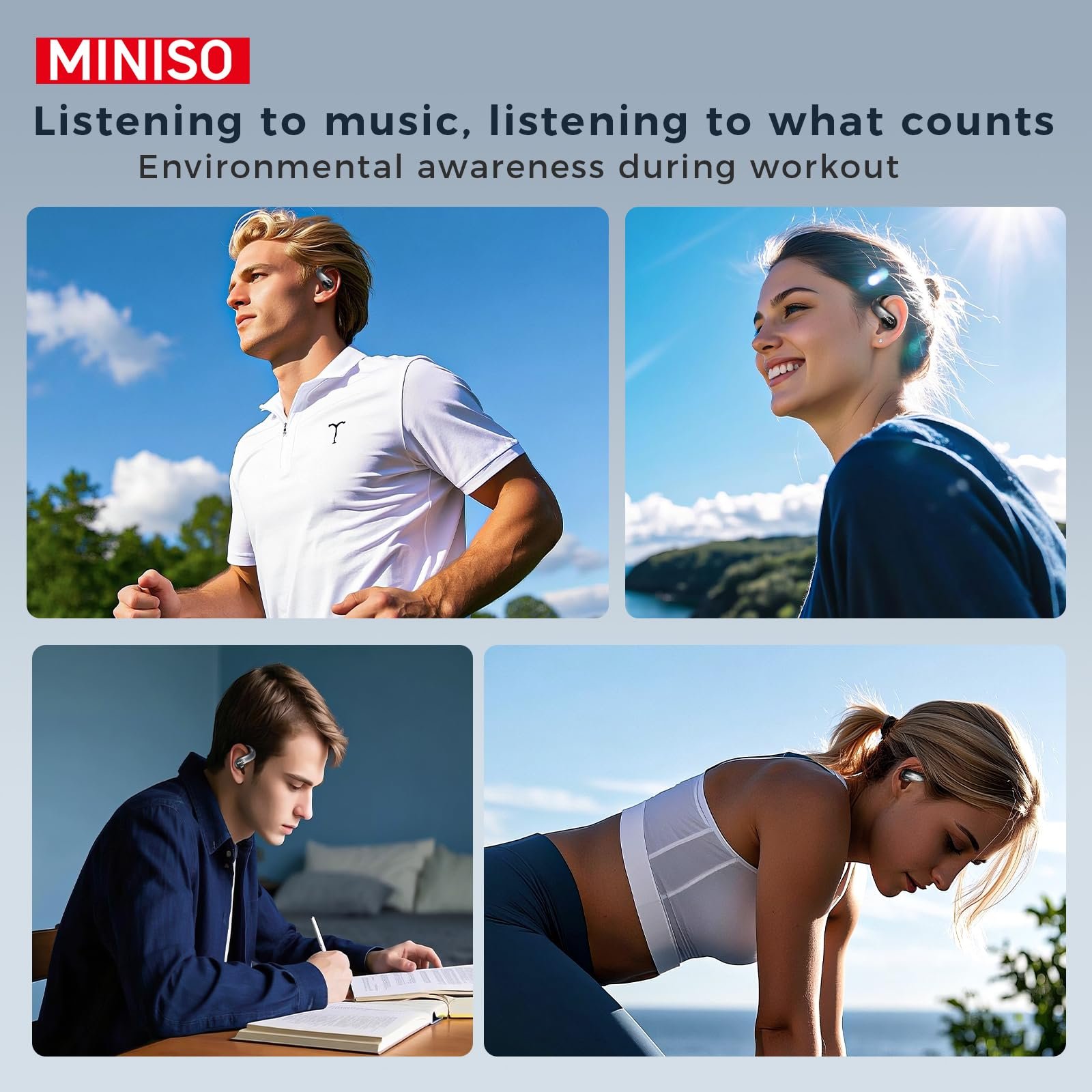 Наушники MINISO MS188 AI Переводчик реального времени, фото №7 Наушники MINISO MS188 AI Переводчик реального времени, фото №7