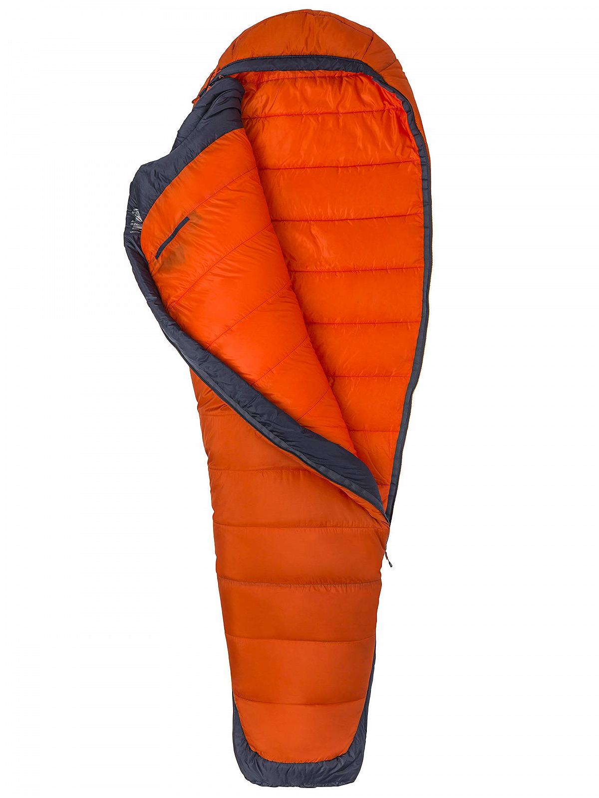 Спальный мешок Marmot Trestles Elite Eco 0 Long, оранжевый/темно-стальной, LZ, фото №2