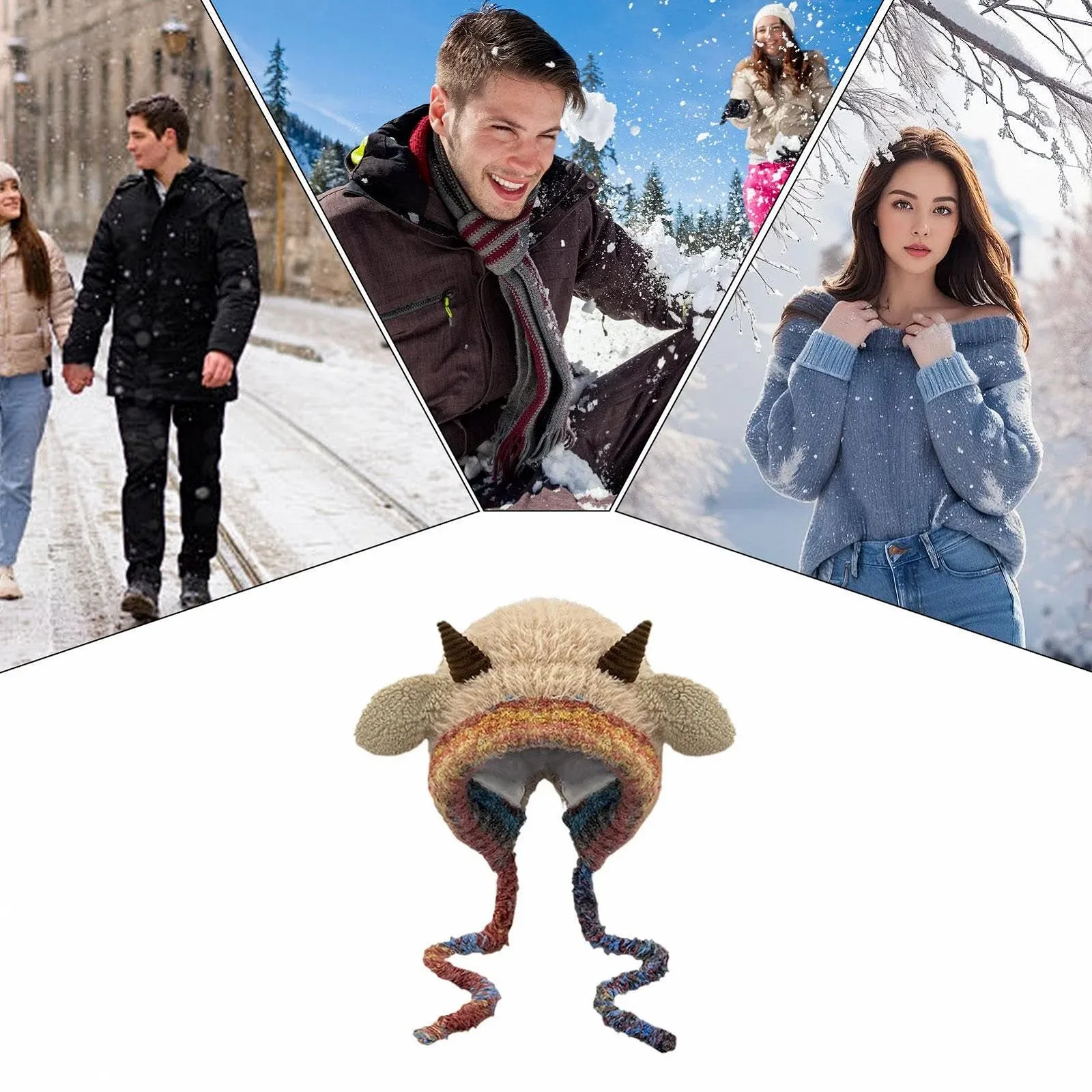 Шапка-капюшон Sheephorn Вязаная Мила, фото №4