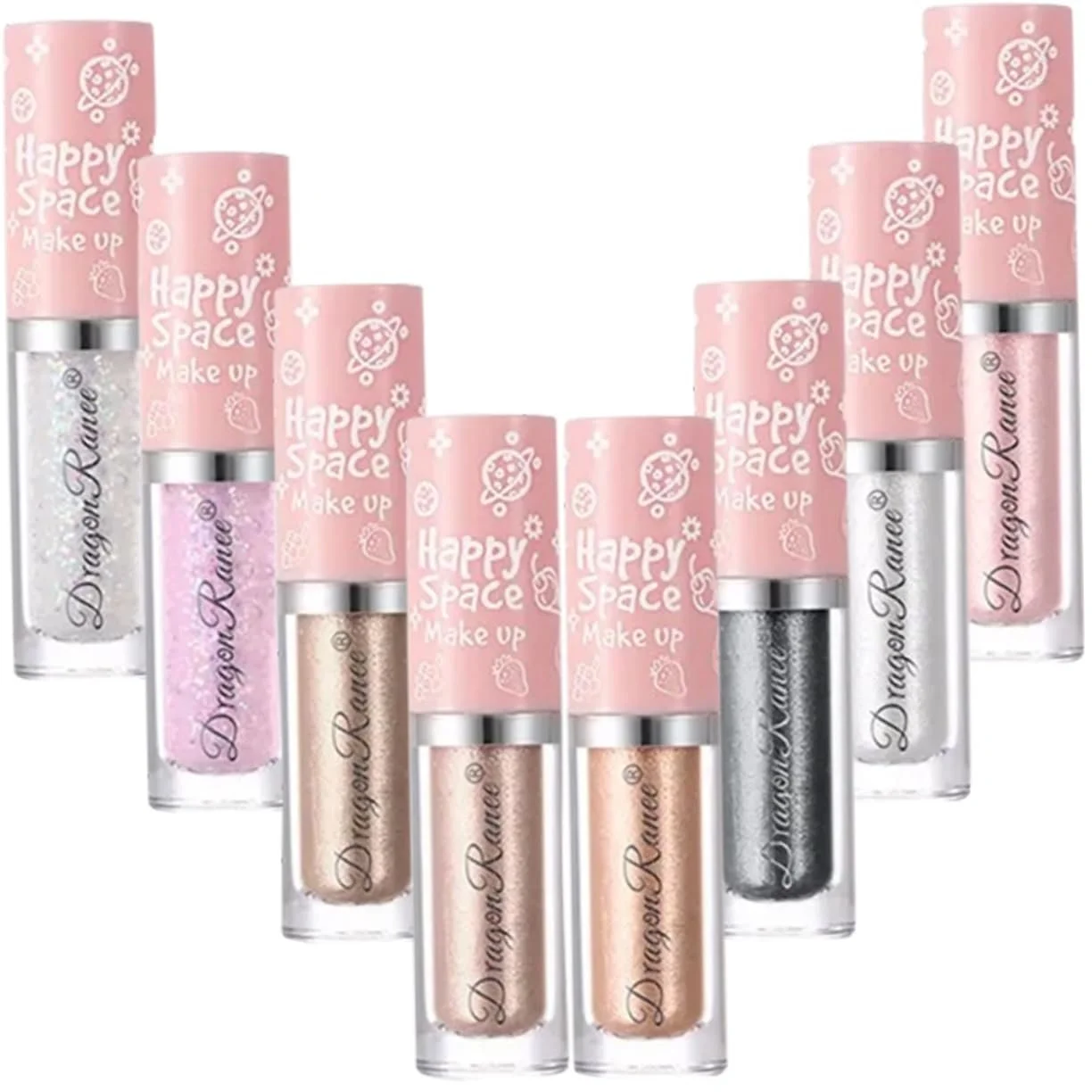 Рідкі тіні minkissy металік з блискітками, фото №7