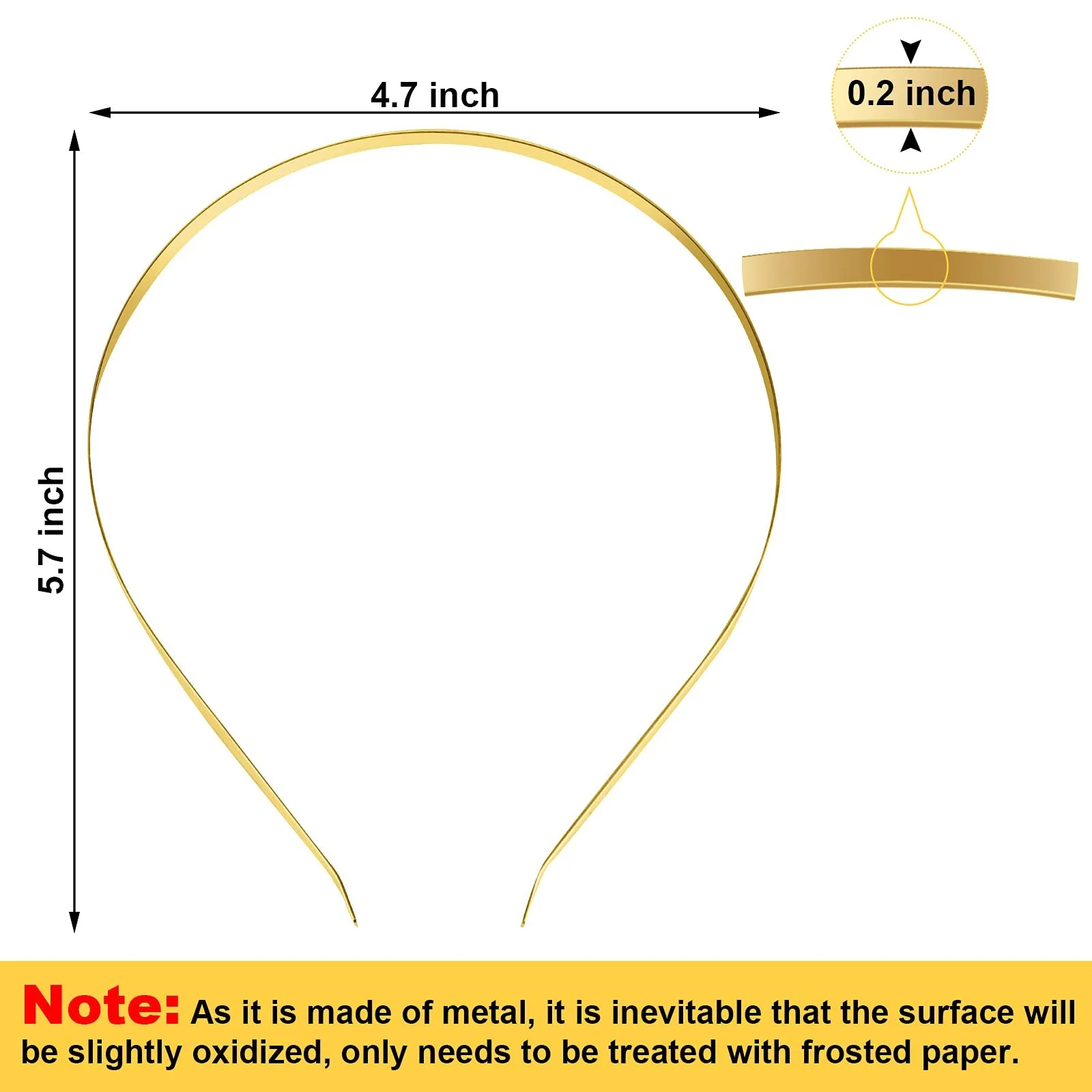Обруч Метал Гладкий 24 шт. Чорний, Срібний, Золотий, фото №2 Обруч Метал Гладкий 24 шт. Чорний, Срібний, Золотий, фото №2