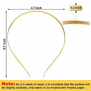 Обруч Металл Гладкий 24 шт. Черный, Серебряный, Золотой synthetic.ua - Фото 1