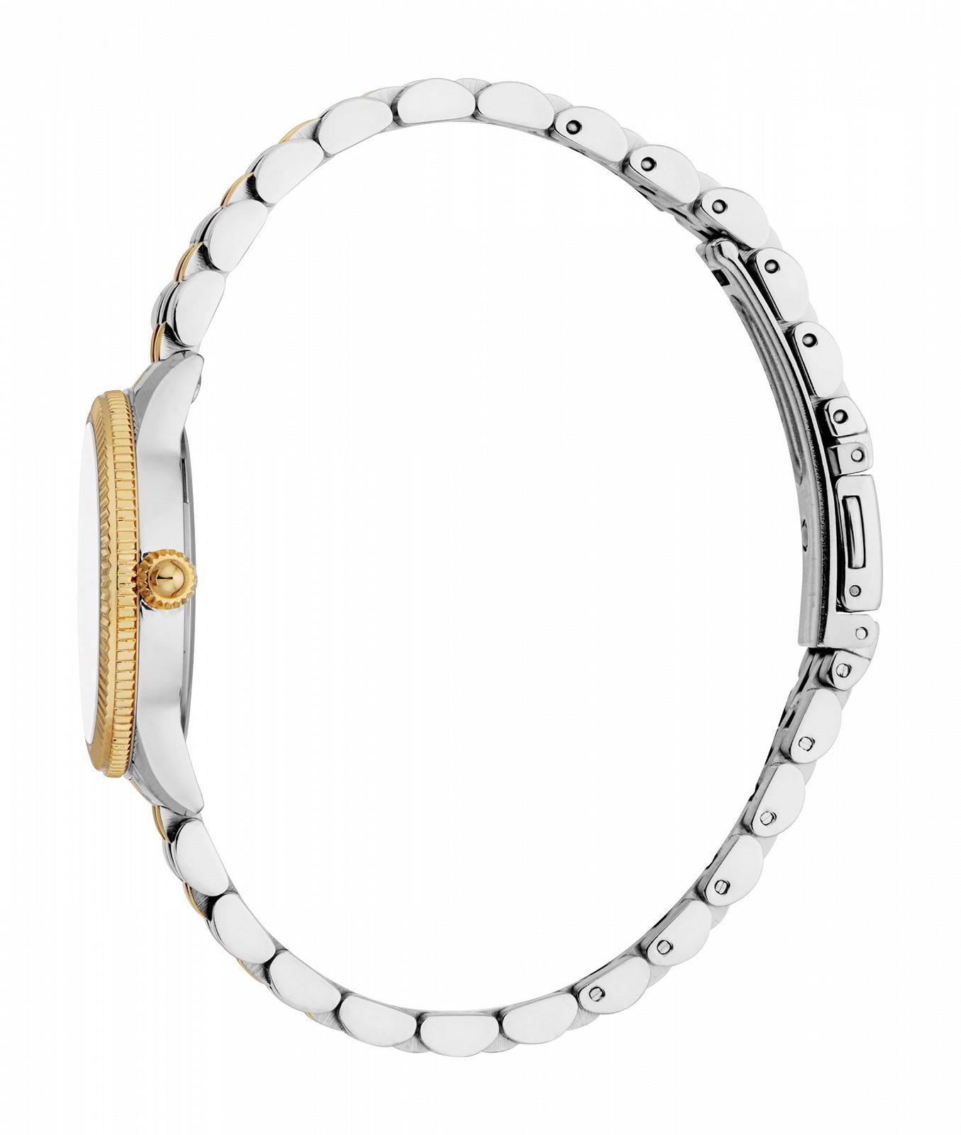 Женские Аналоговые Часы Just Cavalli JC1L315M0085 Кварцевые Ремешок из нержавеющей стали, Двухцветный Серебристый и Золотой, Браслет, фото №2