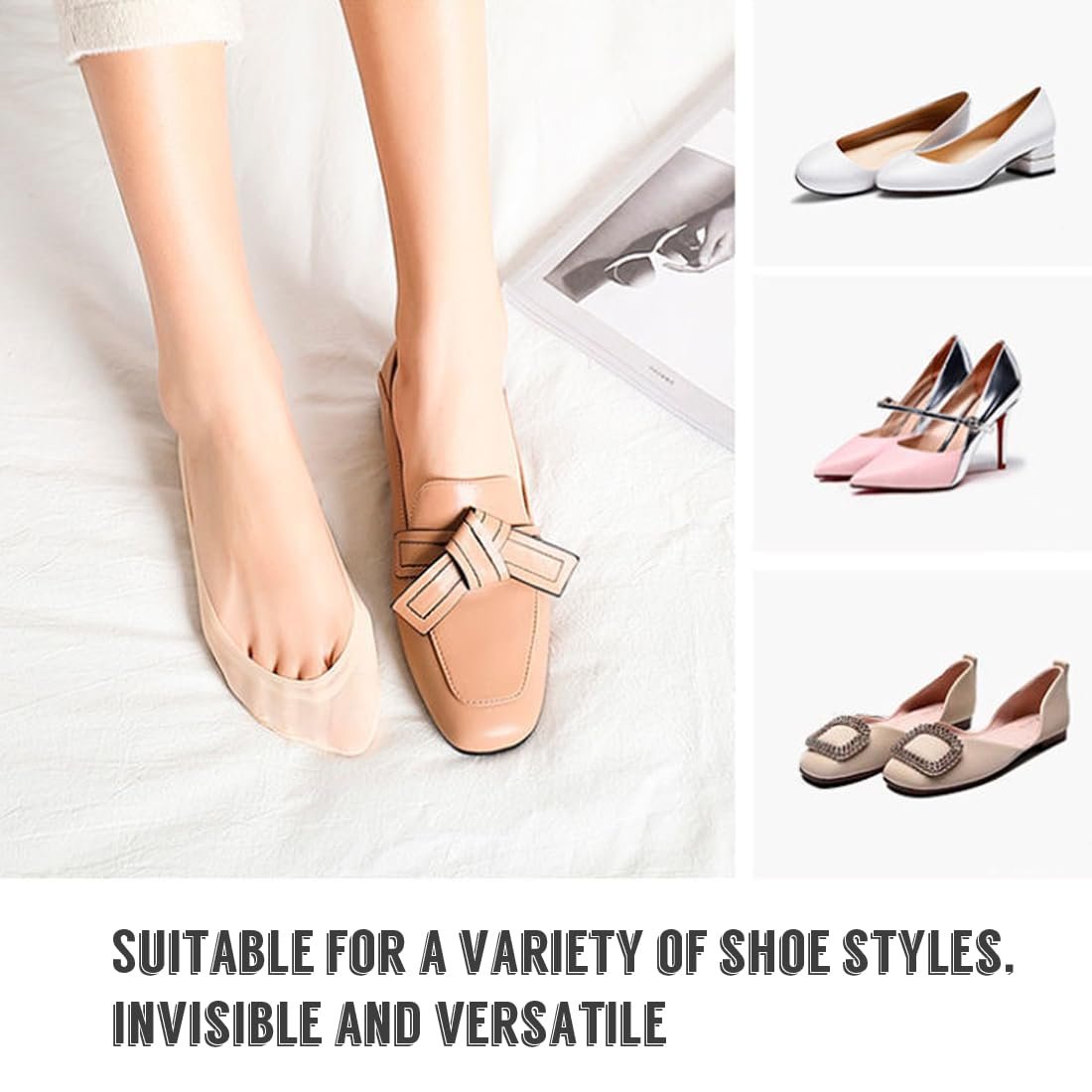 Шкарпетки Calzini Antiscivolo Donna Спортивні з низьким вирізом, 8 пар, фото №2