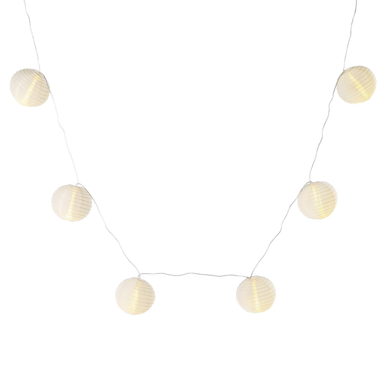 Світлодіодна гірлянда-ліхтар Lights4fun Bubble, 10 LED, теплий білий, фото №2