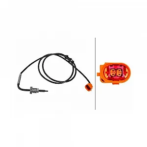 Датчик температуры отработавших газов HELLA 6PT 010 376-611 для VW после сажевого фильтра - Фото 1