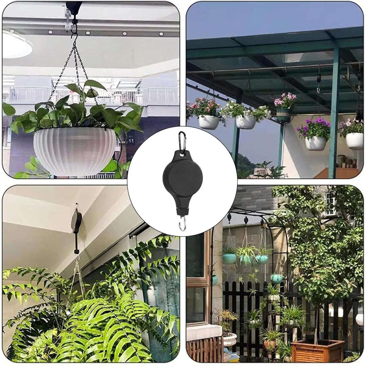 Выдвижные крючки для растений Pack of 2 Black, фото №7