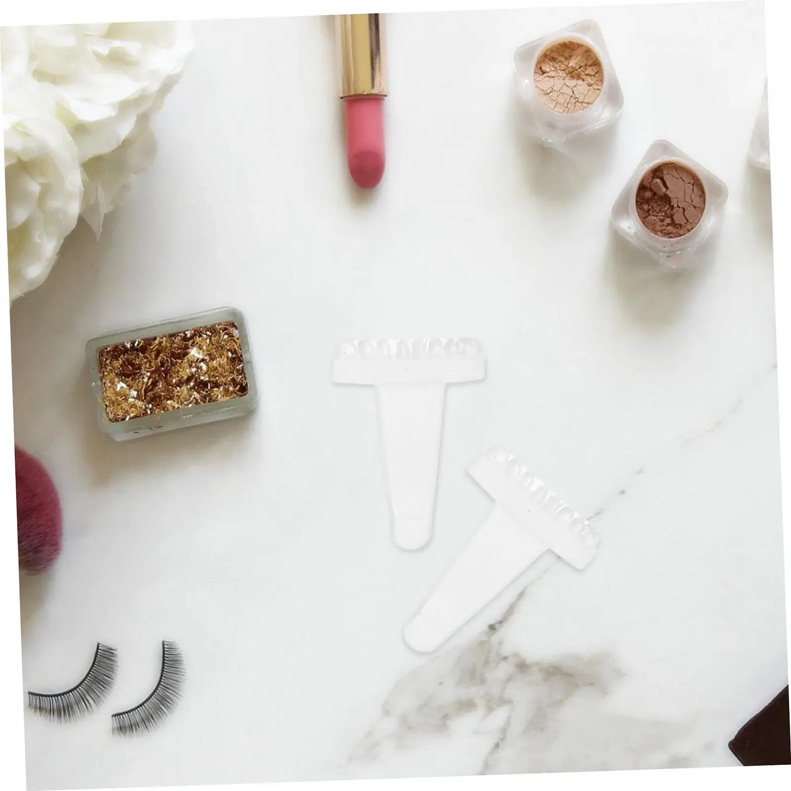 Трафарет для ресниц FOMIYES силиконовый штамп, инструмент для макияжа глаз, кисточка, фото №4