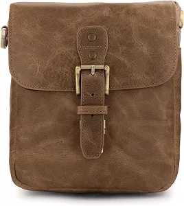 Купити Шкіряна сумка-мессенджер для камери MegaGear Mg1702 Torres Mini Бежевий - Фото 1 Шкіряна сумка-мессенджер для камери MegaGear Mg1702 Torres Mini Бежевий - Фото 1