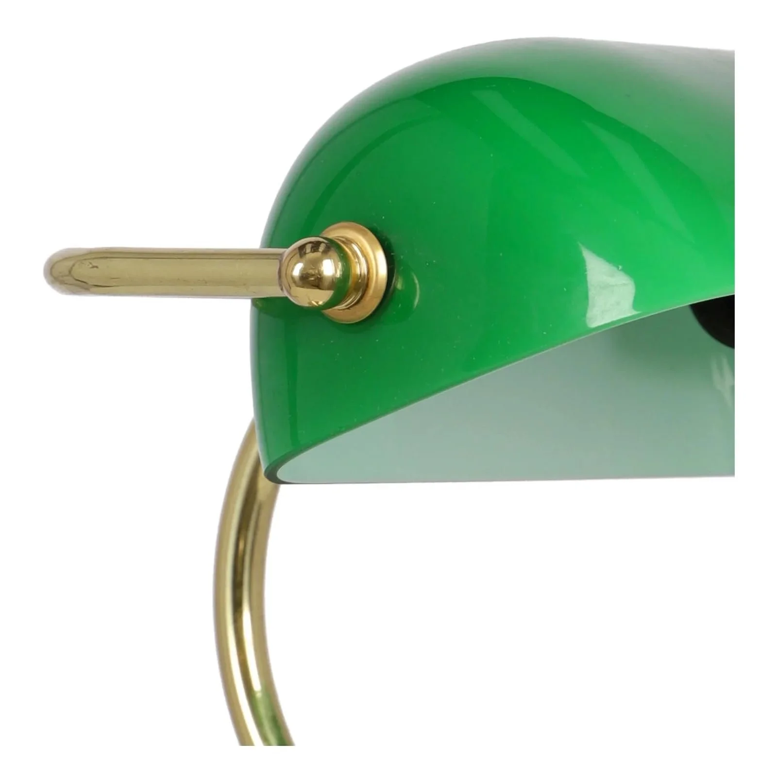 Настільна лампа Churchill Ministerial Style латунь Зелена, фото №3