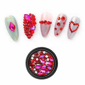 Стрази для нігтів Різні форми Блискучі Скляні Декоративні Аксесуари з Коробкою - Фото 1