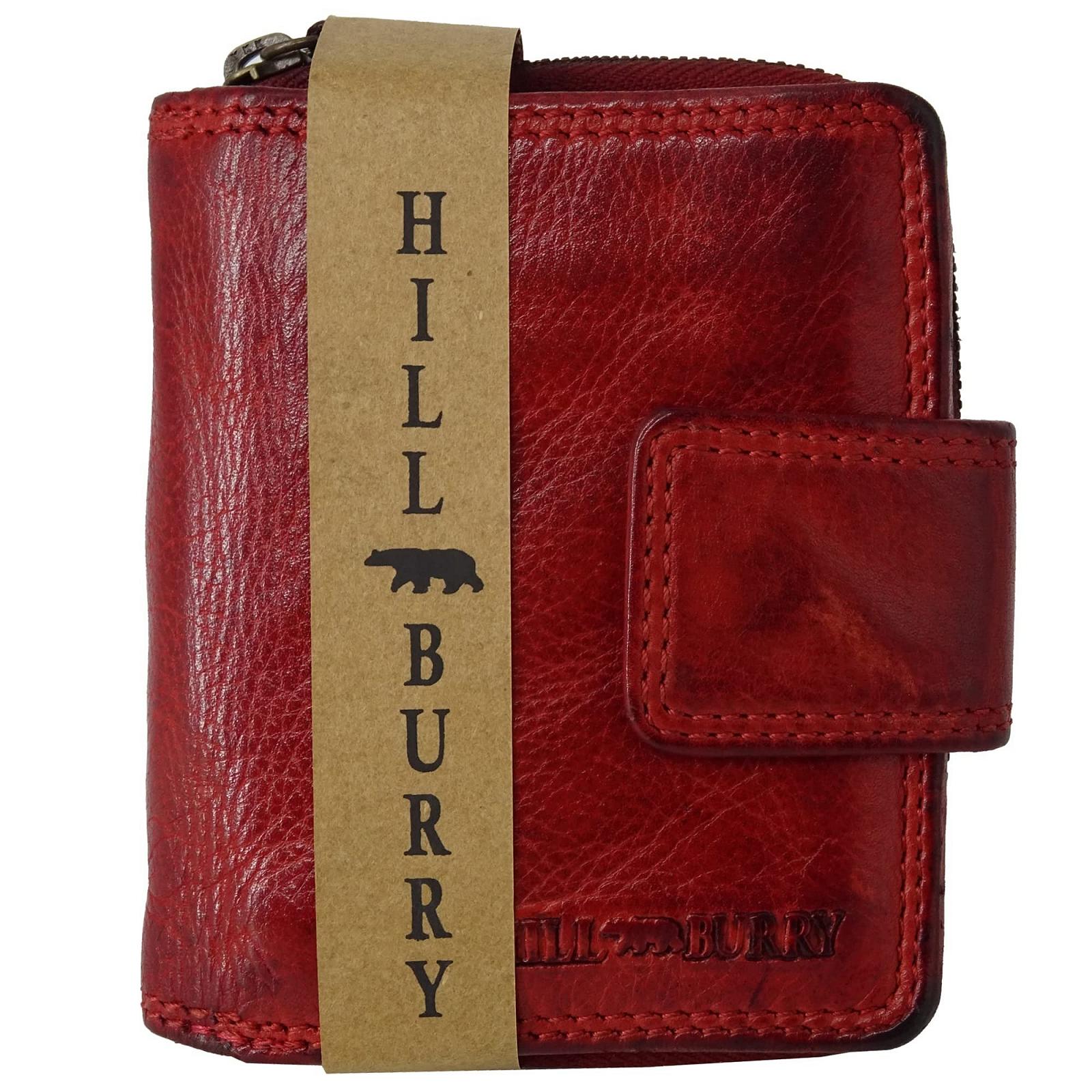 Гаманець Hill Burry Шкіряний З захистом RFID червоний, фото №3