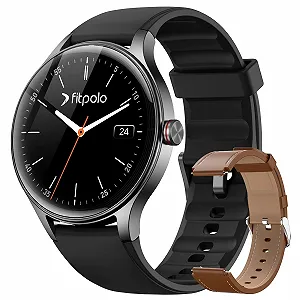 Смарт-годинник Fitpolo HD AMOLED дисплей, з функцією телефону/AI голосовим помічником, спортивний, 120+ спорт режимів IP68 водонепроникний, монітор сну, серцевого ритму, крокомір - Фото 1