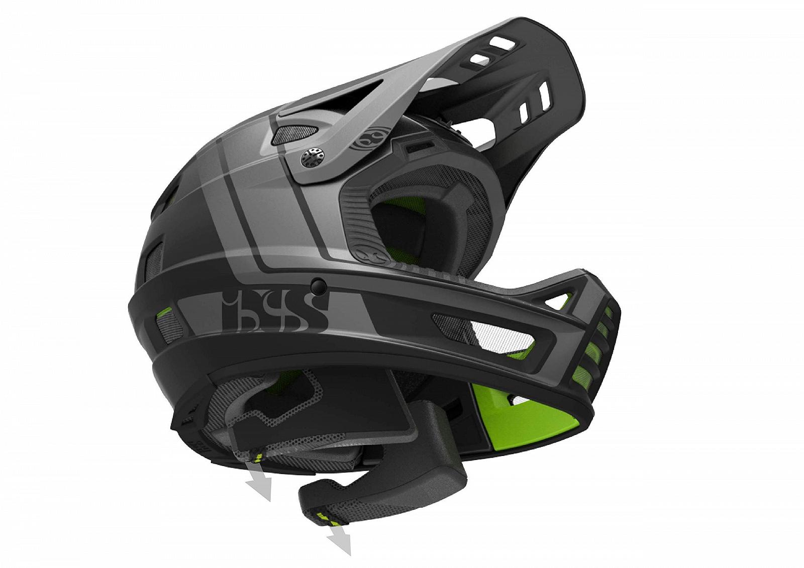 Шлем Downhill IXS XACT EVO MTB Lime-Graphite, фото №6