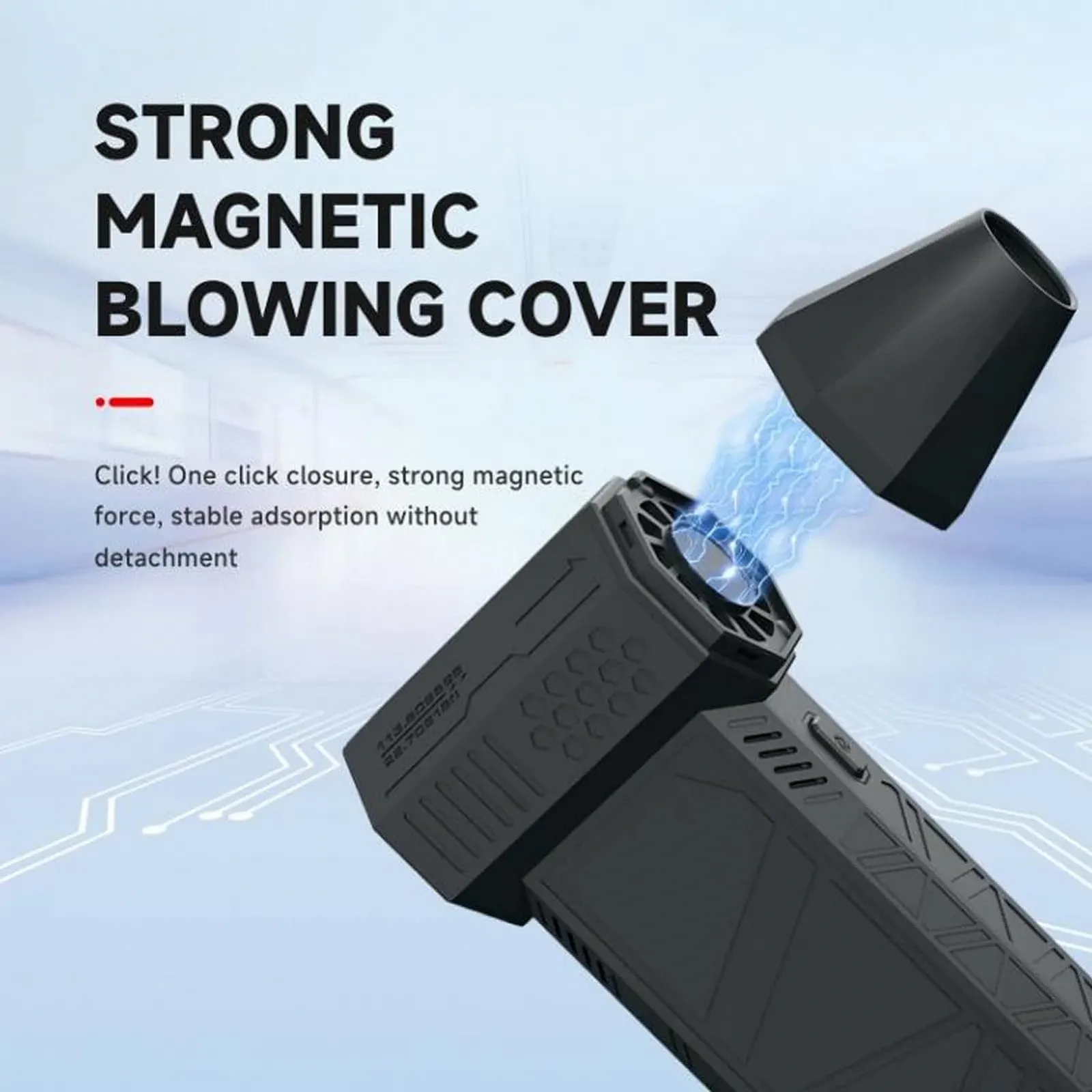 Электрическая воздуходувка Cuifati 3 скорости 130,000 об/мин 6000 мАч Turbo Fan, фото №5 Электрическая воздуходувка Cuifati 3 скорости 130,000 об/мин 6000 мАч Turbo Fan, фото №5