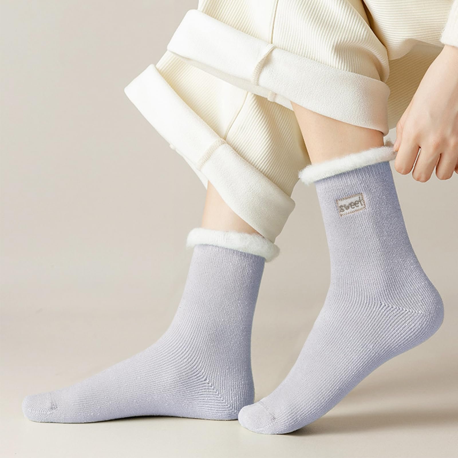 Пушистые носки женские Cuddly Socks, теплые носки для дома, кровати, зимние носки для девочек, размер 37-42, фото №6