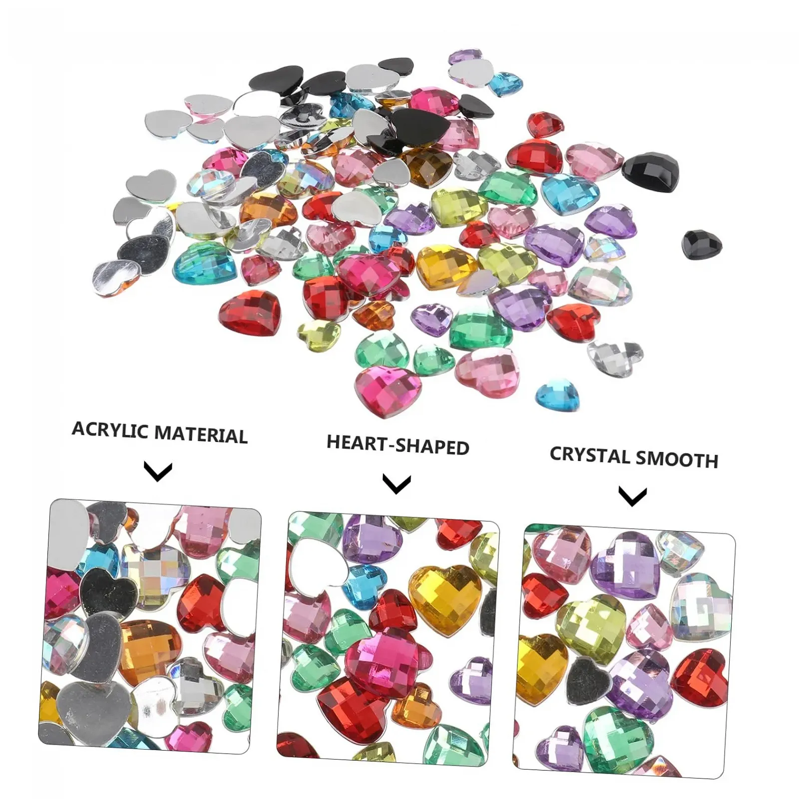 Прикраса для нігтів Healeved Серце S Підвіска, фото №8