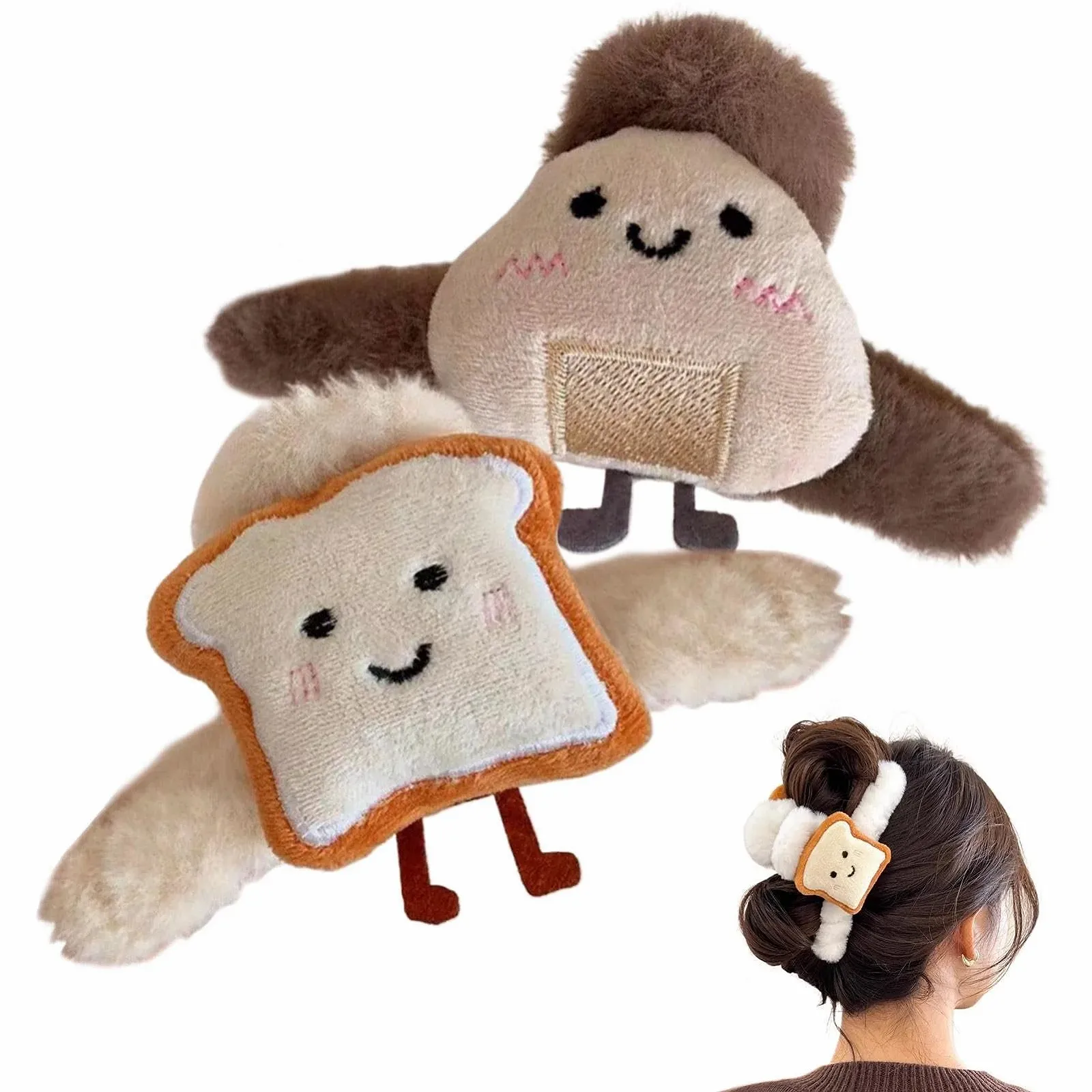 Заколка для волос Меховая - Милая заколка для волос - Заколка в форме еды | Украшение для длинных густых волос для женщин и девушек, фото №1 Заколка для волос Меховая - Милая заколка для волос - Заколка в форме еды | Украшение для длинных густых волос для женщин и девушек, фото №1